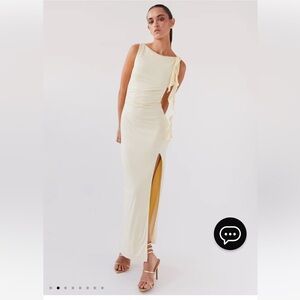 Peppermayo yellow maxi dress